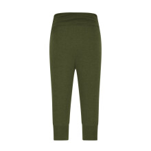 Women's Army Green Harem Capri Pants High Waisted Stretch