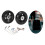 Luggage Suitcase Replacement Wheels Set 2 pcs 60x24mm Black 4