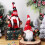 2pcs Christmas Gnome Decorations Stuffed Dwarf Ornaments Xmas Tabletop Decor 2
