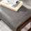 MODERION Footstool Solid Wood Legs 17.7 in Grey Fabric Seat 7