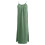 Women's sleeveless backless green flowy dress with split hem 6