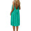 Women's backless V-neck spaghetti strap maxi dress green 5