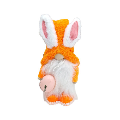 Easter Gnome Decor Fluffy Bunny Plush 15.7 inch 1