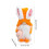 Easter Gnome Decor Fluffy Bunny Plush 15.7 inch 3