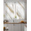 Sheer Curtains Abstract Vintage Gold White Marble Texture 4