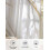 Sheer Curtains Abstract Vintage Gold White Marble Texture 6