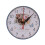 Wood Wall Clock Vintage Silent Design White 2