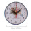 Wood Wall Clock Vintage Silent Design White 3