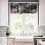 Marble Valance Curtains White Black Jade Foil Texture 2