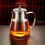 Glass Teapot with Stainless Steel Infuser 43 oz 6