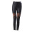 High Waisted Lace Panel Leggings Women Slimming Polyester 1 4