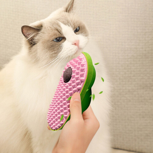 Εργαλείο αυτοπεριποίησης με Catnip, ξυστήρι γωνιών τοίχου, βούρτσα ξυσίματος γάτας, 2