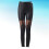 High Waisted Lace Panel Leggings Women Slimming Polyester 1 8