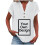 Women's Polyester V-Neck Button-Up Blouse White 2XL 4