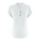 Women's Polyester V-Neck Button-Up Blouse White 2XL 5