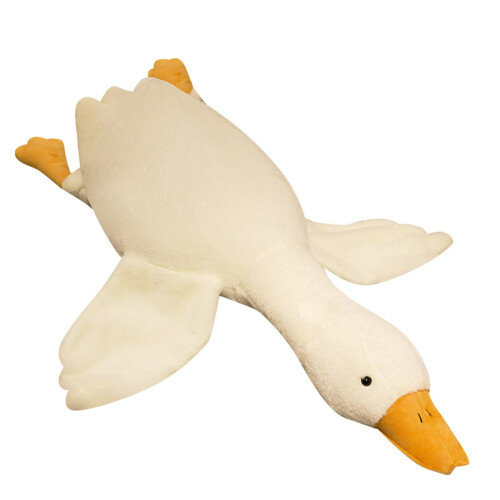 Goose Plush Hugging Pillow Soft Stuffed Animal White 50 cm 1