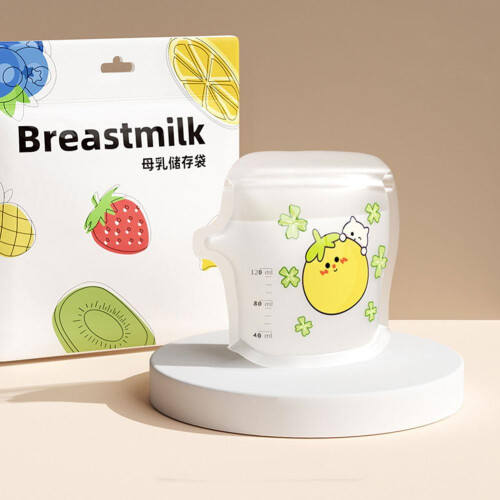 Orange Breast Milk Storage Bags 200ml 30Pcs 1