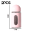 Pink Salt and Pepper Shakers Glass Base 2PCS 2