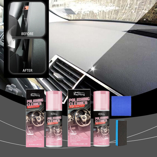Automobile Interior Polish for Leather, Seats, Dashboards, 2
