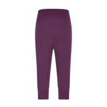 Women's Purple Harem Capri Pants High Waisted Soft Stretch