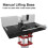 Manual Lifting Router Table Base Aluminum Alloy 2 Inch 6