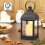 LED Lanterns with Flameless Candles 2-Pack Bronze Plastic 4