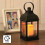 LED Lanterns with Flameless Candles 2-Pack Bronze Plastic 5