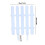 White PVC Garden Fence Panel Decorative 20 inch 3