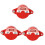 Propane Gas Tank Valve Lock Padlock 3 Pack Red 12.5x8x4cm 4
