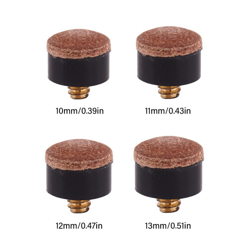 Billiard Cue Tip Hard Leather 10 Pcs 2