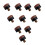 Billiard Cue Tip Hard Leather 10 Pcs 6