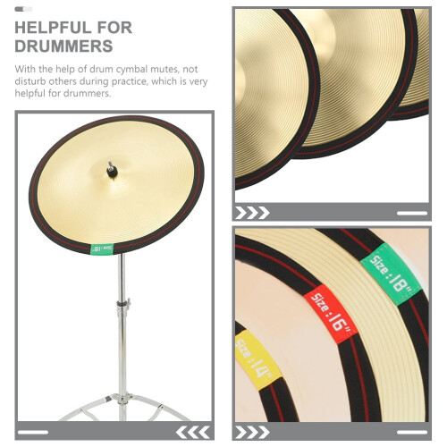 Cymbal Muters for Drums 4 Pieces 2