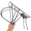Heavy-duty rear bike rack with basket bracket 3