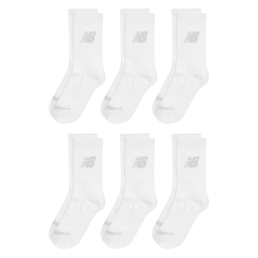 New Balance Childrens/Kids Cotton Crew Socks (Pack Of 6)