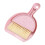 Mini Cleaning Set for Small Animals Brush and Dustpan Pink 1 2