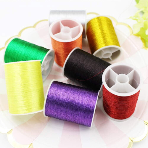 Metallic Embroidery Thread Polyester 20 Colors 2