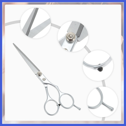 Flat Shear Hair Cutting Scissors Silver Tone 1 Pc 2