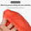 Down Slippers Socks Windproof Thermal Boots Orange M 3