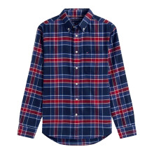 (XXL, Navy) Tommy Hilfiger Mens Tartan Shirt