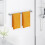 Adjustable Towel Rack Wall-Mounted Single Bar Silver 2-Pack 2