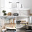 Adjustable Towel Rack Wall-Mounted Single Bar Silver 2-Pack 3