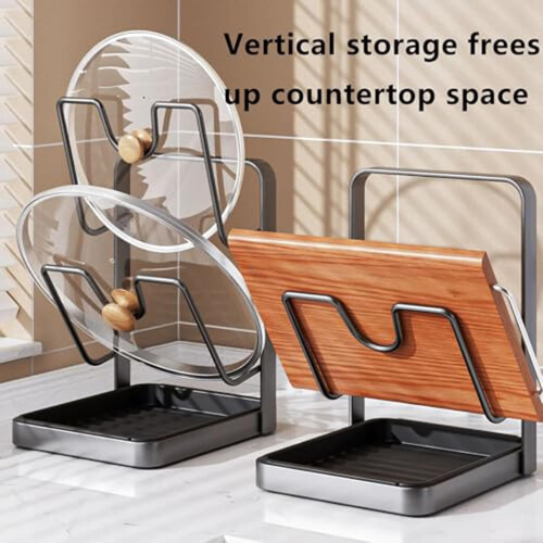 Kitchen Pot Lid Storage Rack Countertop 1 Pack 1