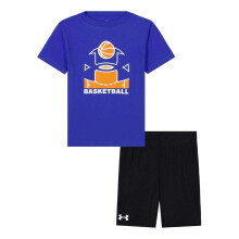 (3-4 Years, Team Royal Blue) Under Armour Childrens/Kids Heather T-Shirt & Shorts Set