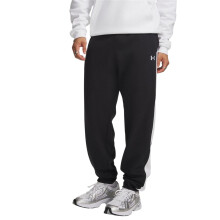 (L, Black/White) Under Armour Mens Rival Fleece Joggers