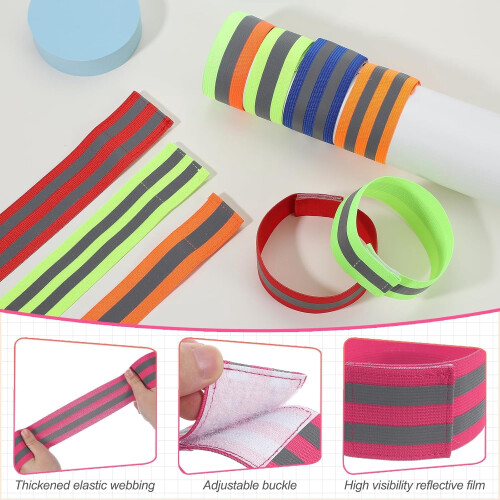 PATIKIL reflective bands for wrist arm ankle leg 2