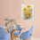 Yellow Daisy Canvas Wall Art 12x16in 2