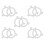 10pcs E27 to E26 Lamp Shade Adapter Ring, Plastic Reducer Washer Compatible with E27 Lamps 5