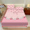 Full Size Sheet Set 3-Piece Pink Cherry Bow Lace 2