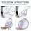 BESTONZON Laundry Drying Rack Flat Mesh Hanging Net with Securing Straps Foldable for Clothes and 2