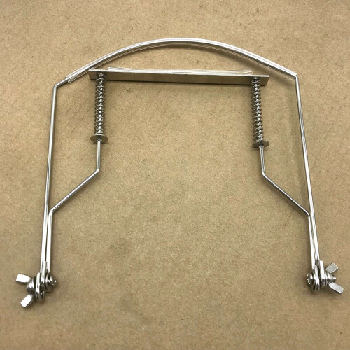 Harmonica Neck Holder Silver 10-Hole Blues Harp Stand 1